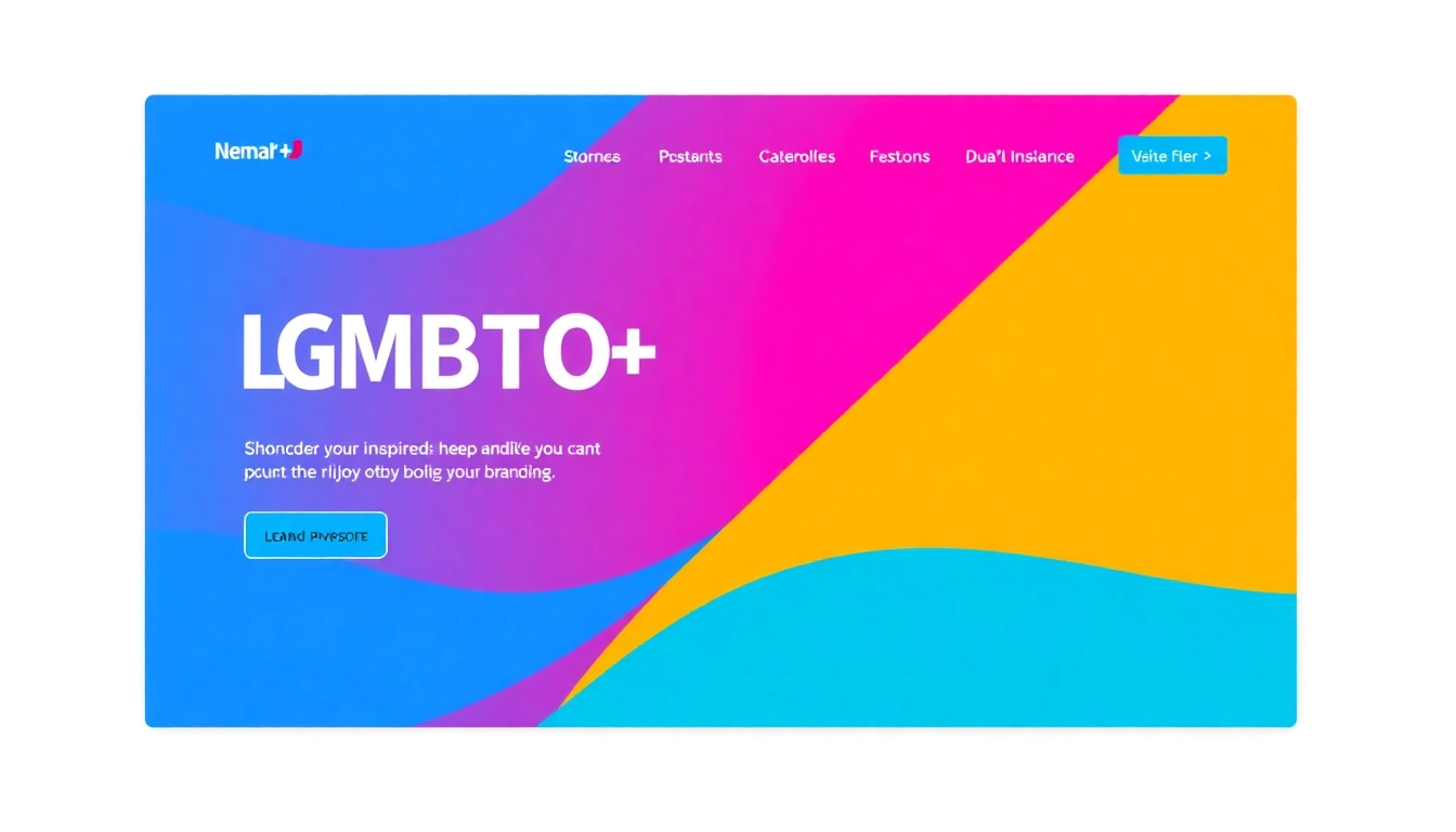 Visually appealing digital interface showcasing https://789f.gay with vibrant colors, user-friendly layout, and inclusive icons to attract LGBT audiences.