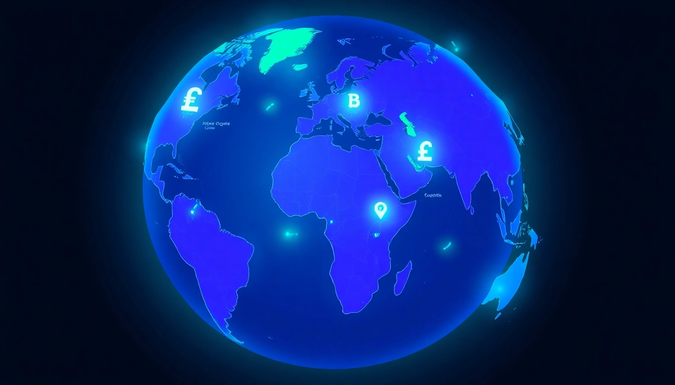 Map of crypto-friendly countries showing regions with favorable regulations for cryptocurrency investors worldwide.