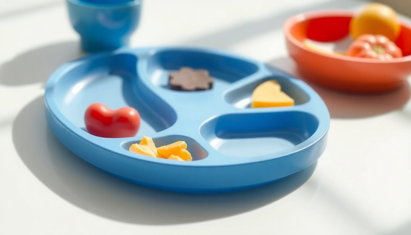 Enhance Self Feeding Skills with a Silicone Divided Plate for Easy Use