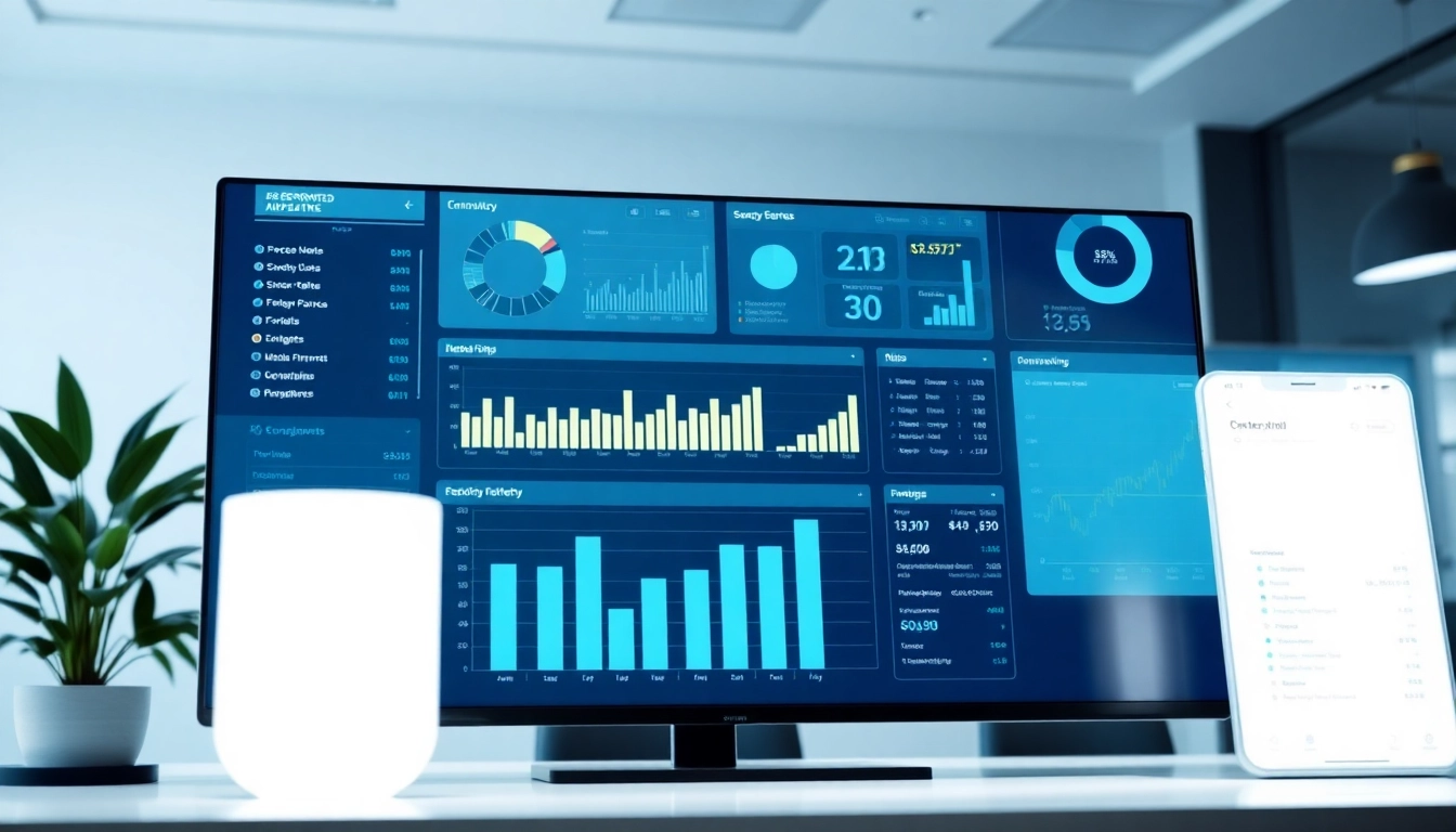 Professional investment reporting dashboard with charts and data analysis for financial insights