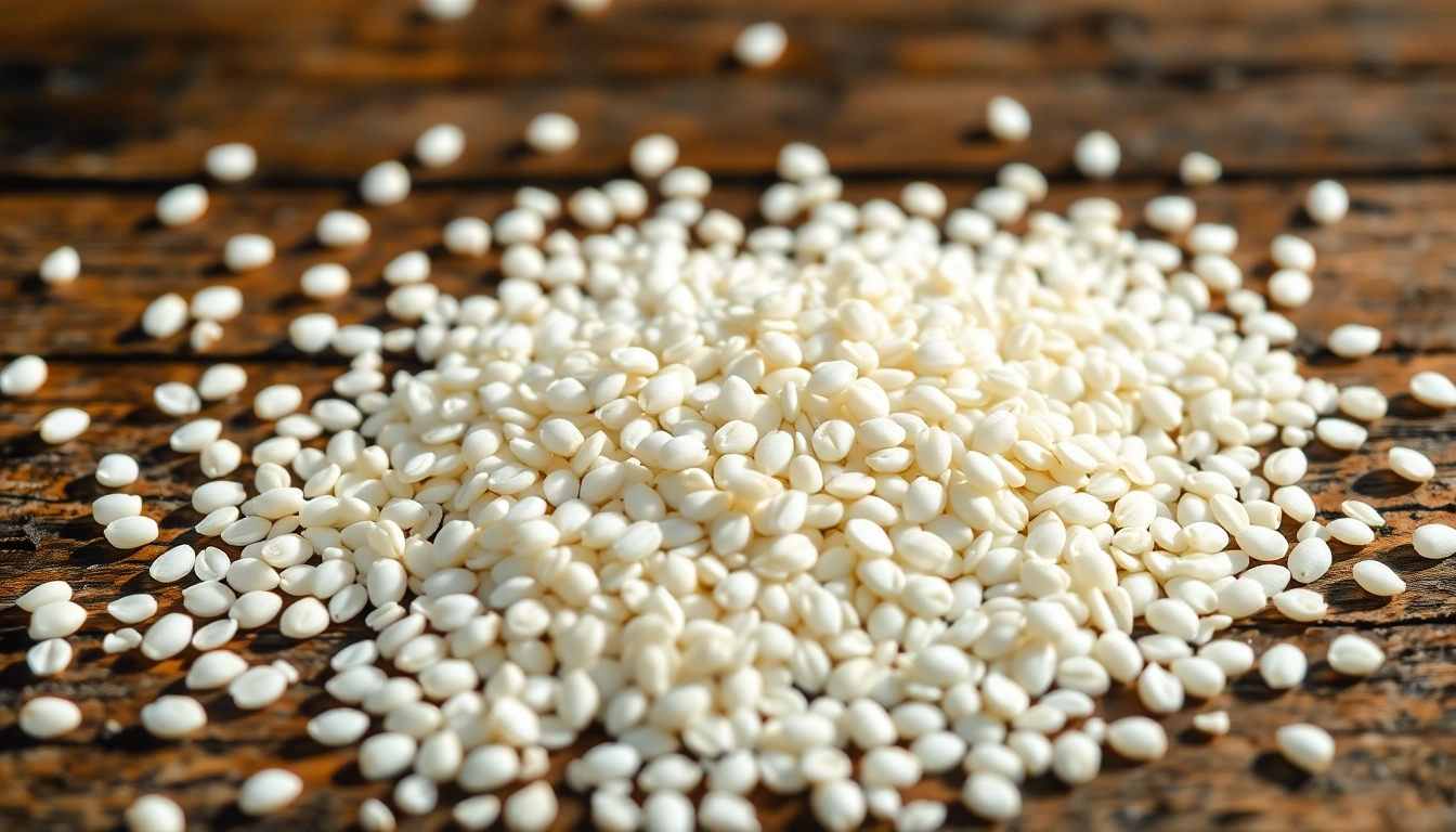 White Quinoa Seeds arranged in a bowl showcasing their purity and quality for healthy eating